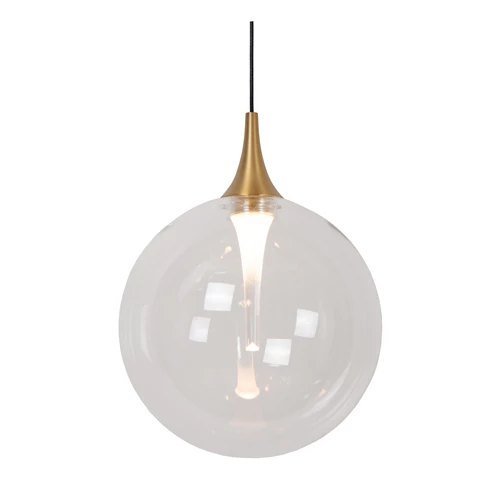 Lucide GISELA - Suspension - Ø 16 cm - LED Dim. - 1x5W 2700K - Transparent | Premium - détail 1